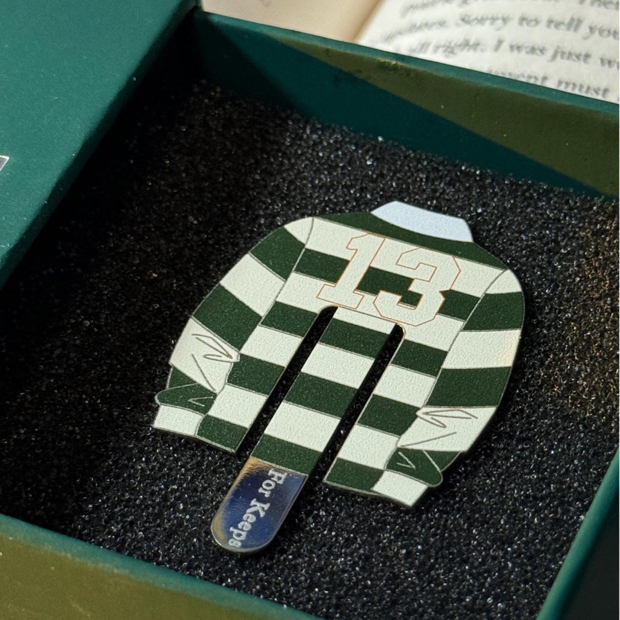 Boys of Tommen Rugby Jersey Metal Bookmark | Johnny Kavanagh 13 | For Keeps Page Marker | Original Design