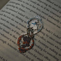 MDZS Cloud & Rabbit Metal Bookmark | Hidden Gusu Page Marker | Wangxian Minimalist Inlay | Original Design
