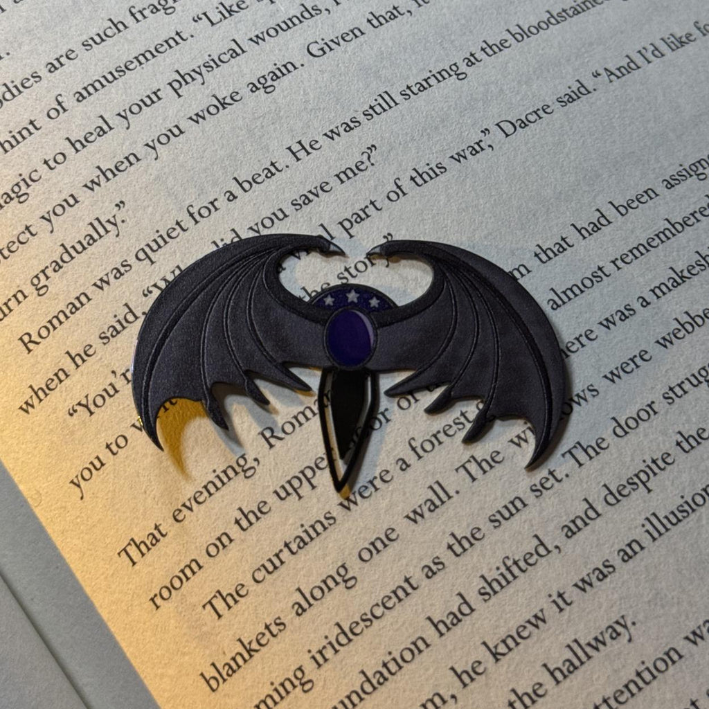 Bat Boys Metal Bookmark | Velaris Starfall Page Marker | Illyrian Wings | Night Court | Original Design