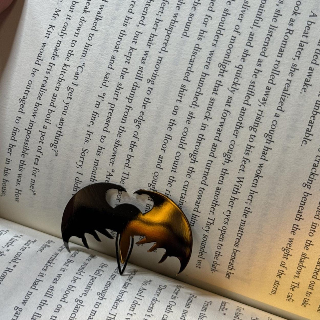 Bat Boys Metal Bookmark | Velaris Starfall Page Marker | Illyrian Wings | Night Court | Original Design